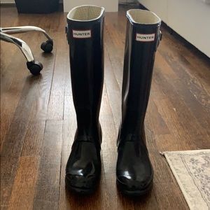 Black Hunter Rain Boots (Tall)